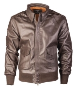 Lederjacke - Flieger - A2 - braun