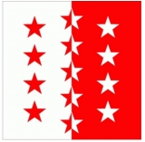 Fahne - Schweiz - Kanton Wallis