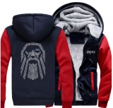 Trainingsjacke - Odin - gefüttert - dunelblau/rot +++EINZELSTÜCK+++