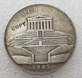 Gedenkmünze - Medallie - König Ludwig von Bayern - Walhalla - silbern - Sammleranfertigung