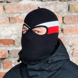 Sturmhaube - K21 - schwarz-weiß-rot ()