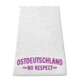 Handtuch - Ostdeutschland - No Respect - weiß/lila