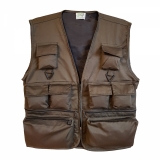 Weste - Angler - und Outdoorweste - olivbraun +++ANGEBOT+++