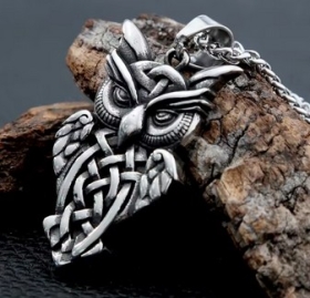Halskette - keltische Eule
