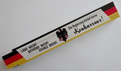 Zollstock - Lüge nicht, betrüge nicht, stehle nicht - die Regierung duldet keine Konkurrenz - Z177