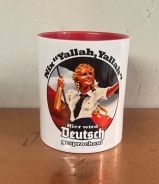 Tasse - rot - Nix "Yallah,Yallah" - Hier wird Deutsch gesprochen