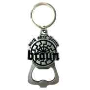 Schlüsselanhänger mit Öffner - Auch ohne Sonne braun