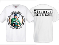 T-Hemd - Biermacht - Prost ihr Säcke - weiß - Männertag