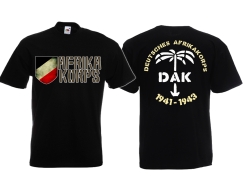 T-Hemd - Afrika Korps - DAK - schwarz