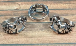 Ring - Edelstahl - Schlagring Motiv