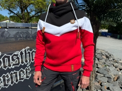 Premium Kapuzenpullover - Schwarz-Weiß-Rot +++LIMITIERT+++