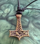 Halskette - Thors Hammer - Hallgrim - bronze