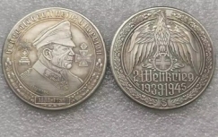 Gedenkmünze - Medallie - Generaloberst Heinz Guderian - silbern - Sammleranfertigung