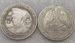 Gedenkmünze - Medallie - Generalfeldmarschall Walter Model - silbern - Sammleranfertigung