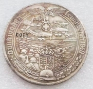 Gedenkmünze - Medallie - Dünkirchen - Frankreich 1940 - silbern - Sammleranfertigung