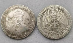 Gedenkmünze - Medallie - Oberst - Hans Ulrich Rudel - silbern - Sammleranfertigung