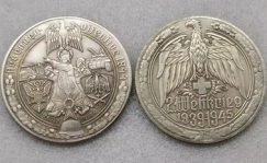 Gedenkmünze - Medallie - Ardennen Offensive 1944 - silbern - Sammleranfertigung