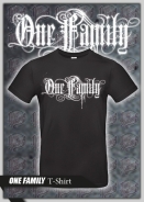 T-Hemd - One Family - Frontdruck - Shirt schwarz