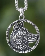 Halskette - keltischer Wolf - AEP