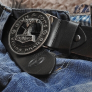 Erik & Sons - Lederguertel - HAMMER - schwarz