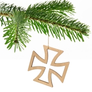 Julfest - Weihnachtsbaumschmuck - Eisernes Kreuz - 5er Pack