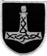 Aufnäher - Thors Hammer mit Wappen +++EINZELSTÜCK+++