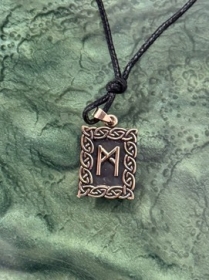 Runen Amulett - Mannaz - Bronze