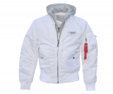 Jacke - CI Kapuzen "MA1" Jacke - weiß