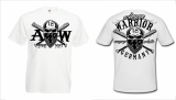 T-Hemd - Aryan Warrior - weiß/schwarz