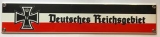 Emailleschild - Deutsches Reichsgebiet